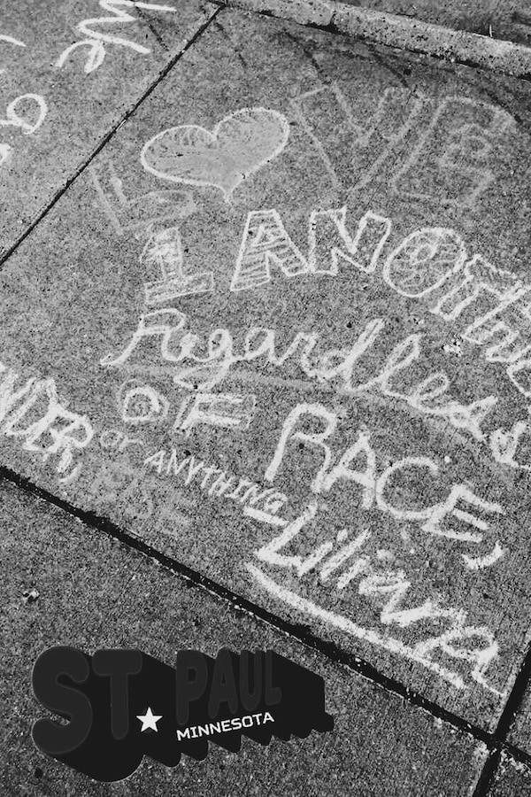 Chalk Art for Philando Castile.