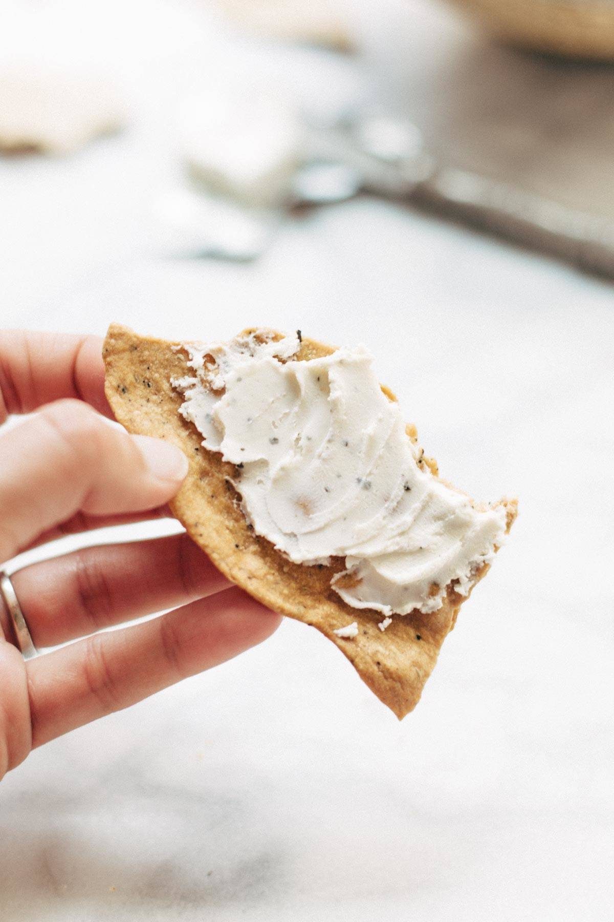 These easy homemade flatbread crackers are super adaptable and they are the perfect pair for cheese and wine. Crispy, real food, snacking perfection! | pinchofyum.com